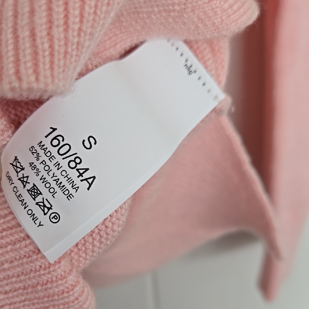 Kate Spade Women's Pink Wink Wool Blend Crew Neck Sweater, Small - Picture 8 of 10